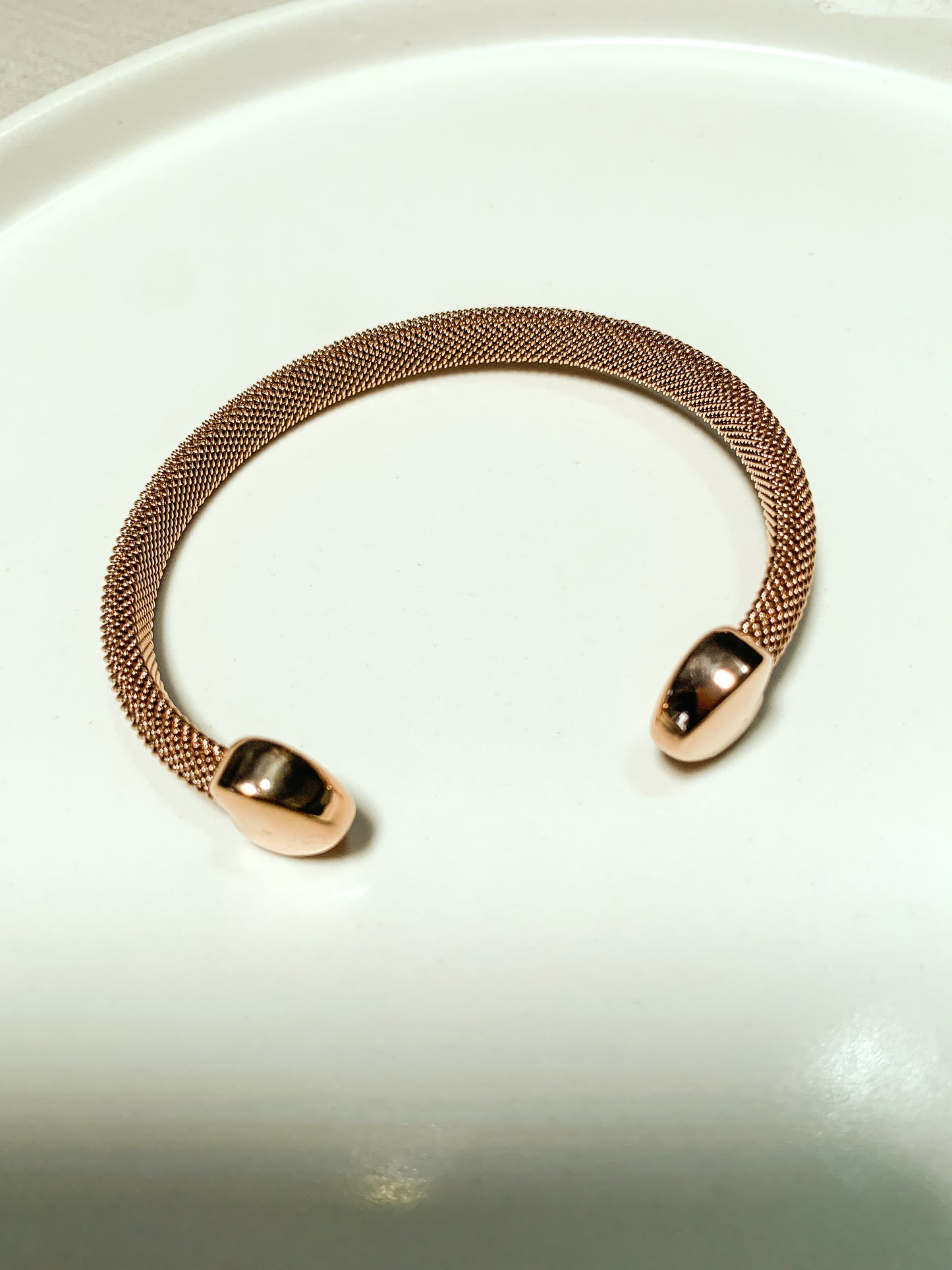 Rose Gold Heart Bracelet - Brazalete oro rosa corazón